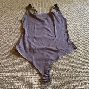 Skims Cotton Rib Umber Bodysuit, Size 4X NWT